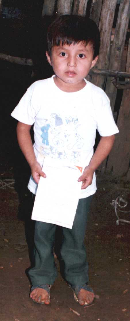 Mein Patenkind in Ecuador